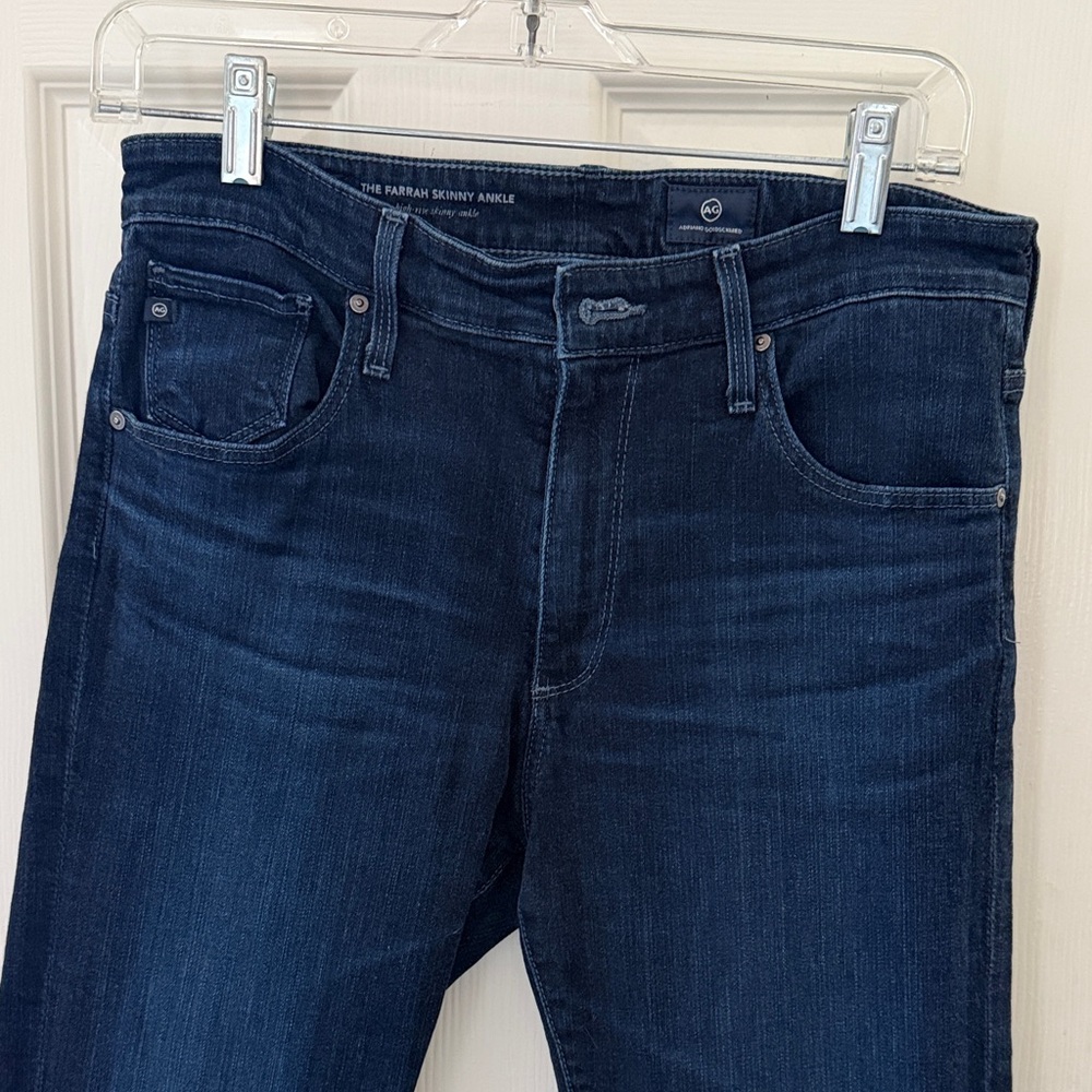 AG Farrah Skinny Ankle Jeans Size 29R Dark Wash